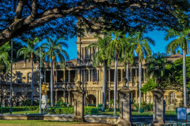 Lolani,Palace,In,Downtown,Honolulu,,Hawaii