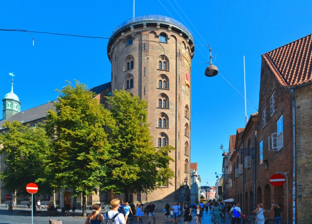 Copenhagen,,Denmark,20.08.2019.,Cityscape,With,Rundetaarn,Or,Round,Tower,17th-century.